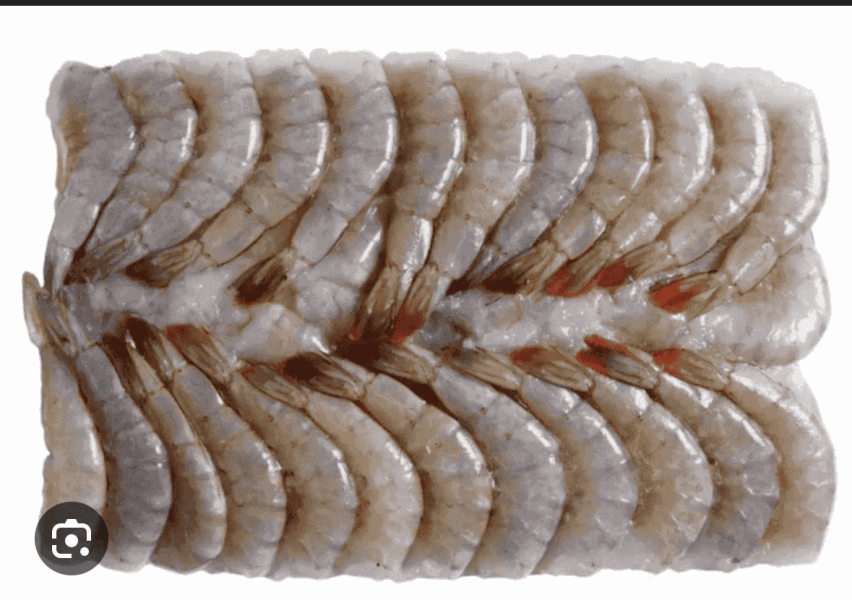 Frozen seafood Ծովախեցգետին սև վագրային առանց գլխի 8/12 1կգ 0325