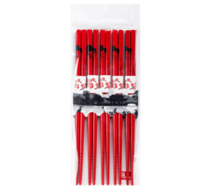 Accessories Բամբուկի փայտիկ կարմիր փաթեթ 5հատ X 98
