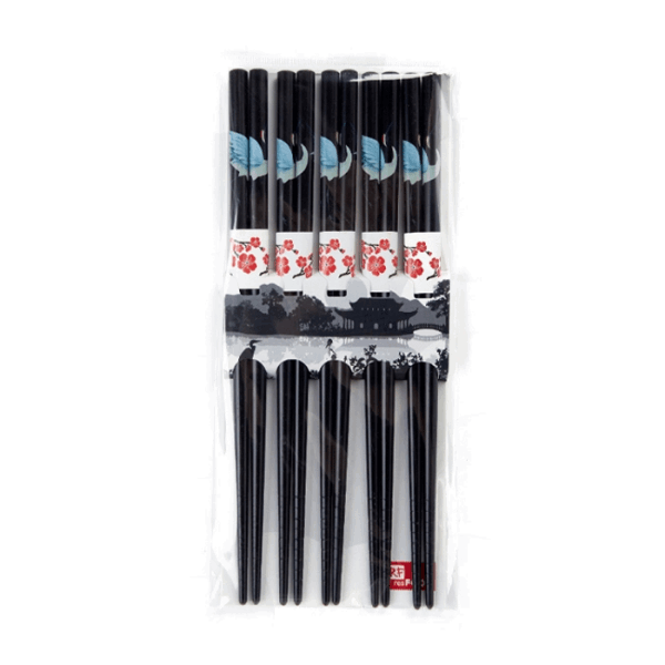 бамбуковые Аксессуары Բամբուկե փայտիկ սև Ռեսֆուդ 5 հատով