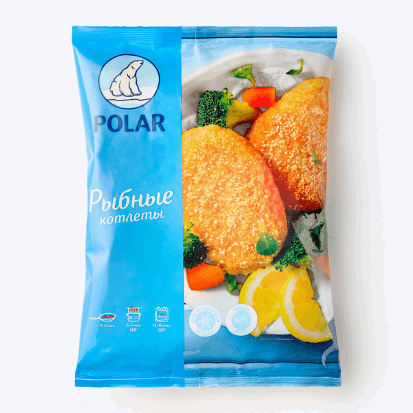 Կիսաֆաբրիկատներ Ձկան կոտլետներ խմորապատ 0,425գ  K51