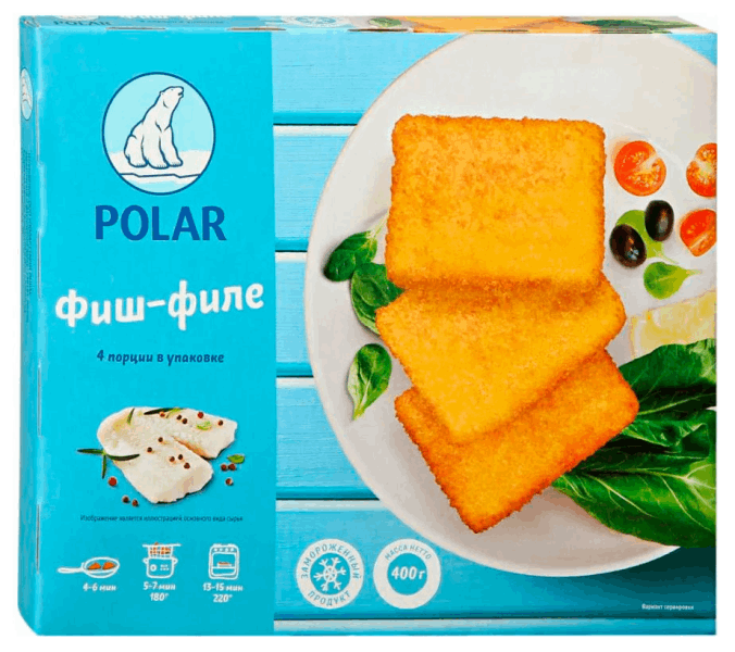 Կիսաֆաբրիկատներ Ձկան կոտլետներ խմորապատ POLAR K 61