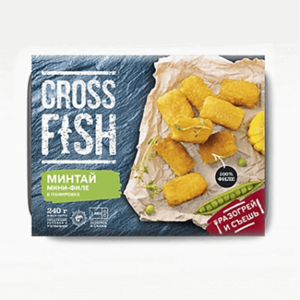 Полуфабрикаты Մինտայ մինիֆիլե խմորապատ CrossFish 0.240  K 49