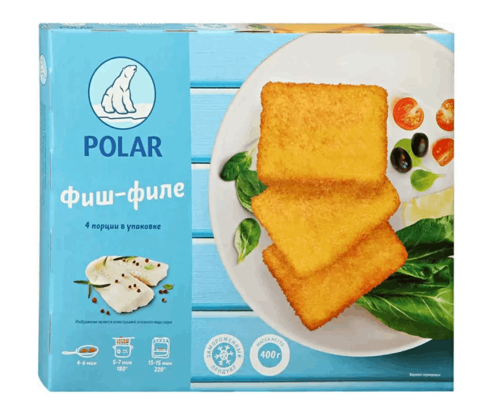 OCEAN FISH Semi-finished products Ֆիշ ֆիլե խմորապատ 0,400գ K 58