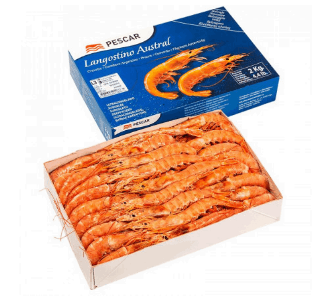 OCEAN FISH shrimp Ծովախեցգետին Արգենտինական Լանգուստինյո 2 կգ L 1  1057