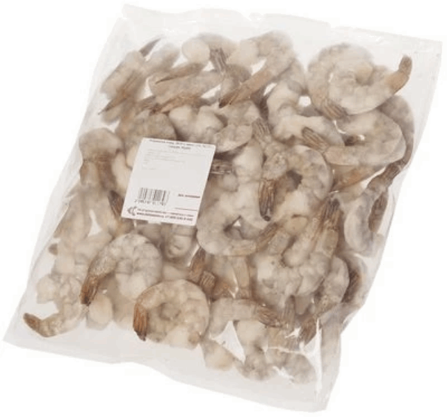 OCEAN FISH Սառեցված ծովամթերք Ծովախեցգետին մաքրած պոչով  կգ26/30  0128