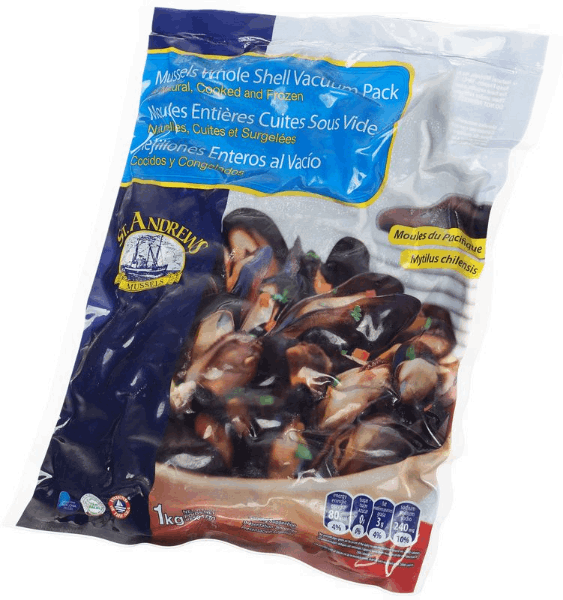 Frozen seafood Միդի 40/60 1կգ /չօգտագործել