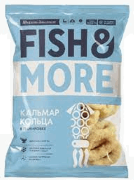 OCEAN FISH Semi-finished products Կալմարի օղակներ պանիրովկայով 0.5կգ D 11