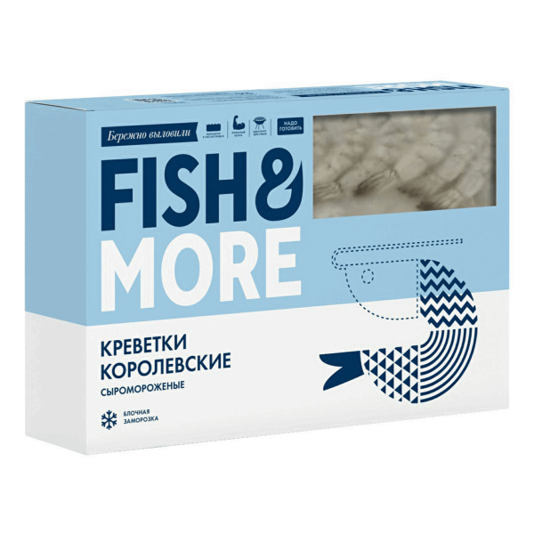 OCEAN FISH shrimp Ծովախեցգետին վանամեյ առանց գլուխ 26/30 բլոկ D 16