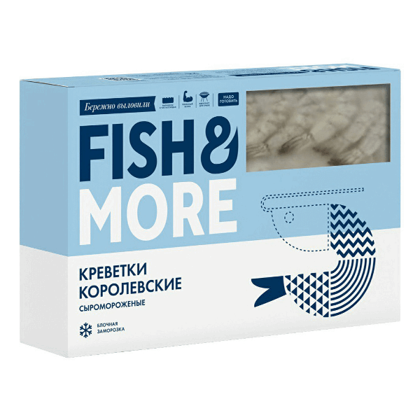 OCEAN FISH криветки Ծովախեցգետին վանամեյ առանց գլուխ 21/25 բլոկ D 15