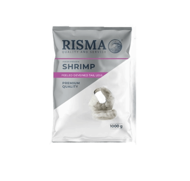 shrimp Ծովախեցգետին մաքրած պոչով 1կգ 21/25 Ռիսմա R 79