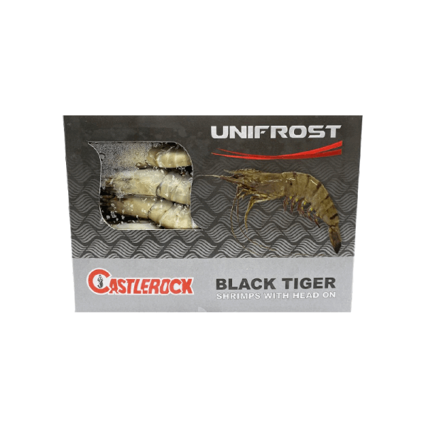 OCEAN FISH shrimp Ծովախեցգետին սև վագրային գլխով 8/12 1կգ 0322