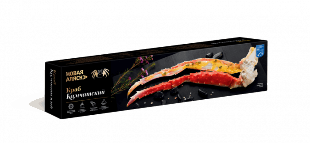 OCEAN FISH Սառեցված ծովամթերք Կամչատկայի  Խաչափառ քայլող վերջույթ պատյանում սպլիտ 0.250 գ A 15