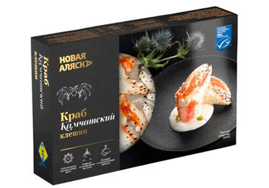 OCEAN FISH Замороженное морепродукты Կամչատկայի  Խաչափառ մեծ տափակաբերանի միս 2 չանչով 0.200 գ A 16