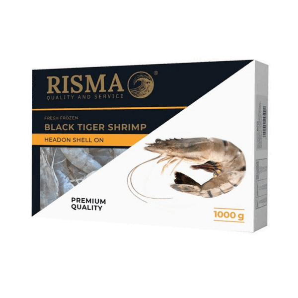 OCEAN FISH shrimp Ծովախեցգետին Վագրային գլխով 1կգ 16/20 Ռիսմա  R 02