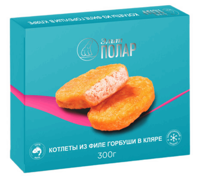 Semi-finished products Կոտլետներ Գառբուշայի ֆիլեյից կլյարով էլիտ  POLAR 0.300 կգ K 118