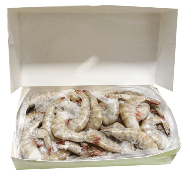 OCEAN FISH shrimp Ծովախեցգետին Վանամեյ 16/20 անգլուխ կեղևով Էկվադոր 2 կգ E 04 /հատ