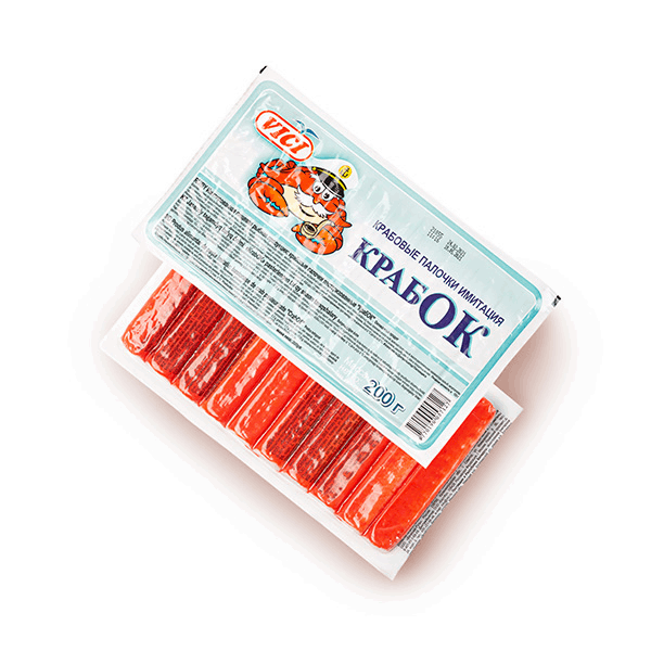 OCEAN FISH shrimp Ծովախեցգետնի Վիչի ձողիկներ իմիտացյա սուրիմիի 0.180գ Անդակո