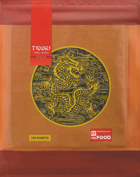 RESFOOD Սունկ և ջրիմուռներ Ջրիմուռ Նուրի TIDORI GOLD 100 հատ X 1