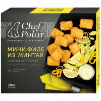 Կիսաֆաբրիկատներ - Մինտայի մինի ֆիլե խմորապատ CHEF POLAR  0.280  K 83