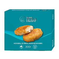 Կիսաֆաբրիկատներ - Կոտլետներ  Մինտայ  ֆիլեյից  կլյարով  էլիտ   POLAR  0.300 կգ  K 119